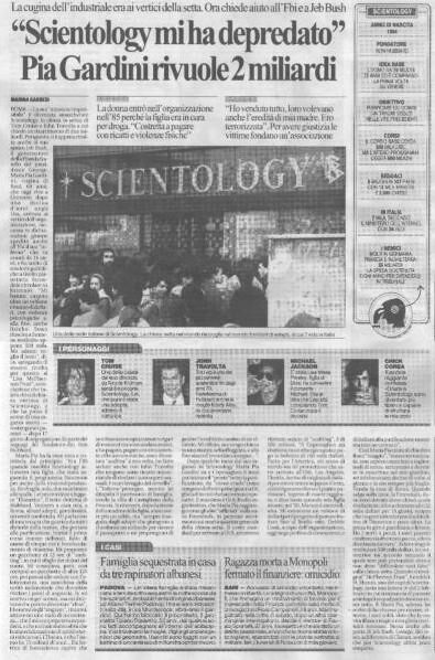 La Repubblica 5 marzo 2001, pag. 18